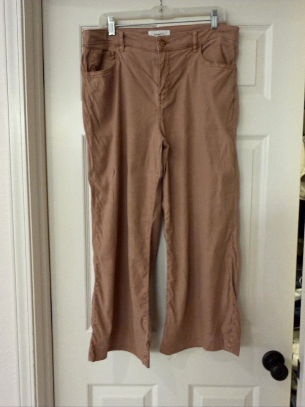 Women’s Wide-Leg Casual Pants — Tan size 12